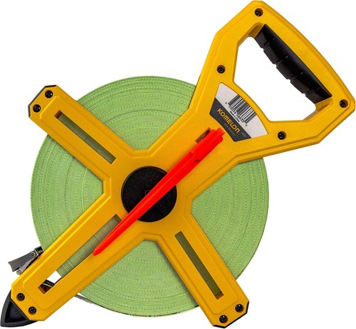 6633 Open Reel Fiberglass Tape Measure 300-Feet Yellow - Picture 4 of 4