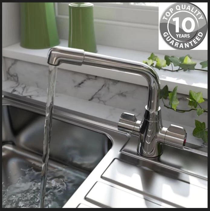 Bristan Kitchen Taps Promotion Deals Manhattan-Chrome-White-Brushed Nickel-WRAS - Image 3 of 4
