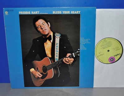 Freddie Hart Bless your heart D '72 green Capitol plays perfect Vinyl LP