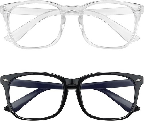 Blue Light Blocking Glasses, 2 Pack Blue Light Glasses Men, Blue Light Glasse...