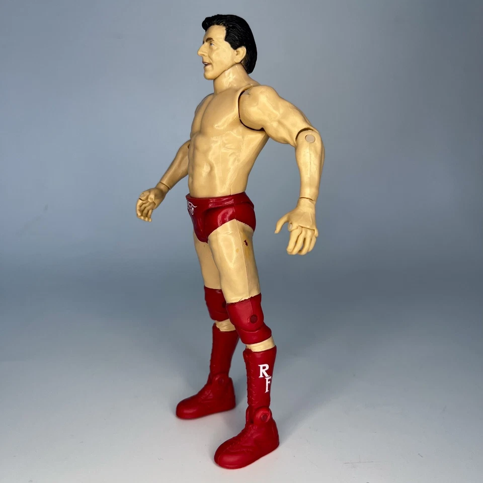 Figura WWE R-3 Tech RIC FLAIR WrestleMania X8 Jakks Pelo Negro Variante Error WWF Foto 4 de 4