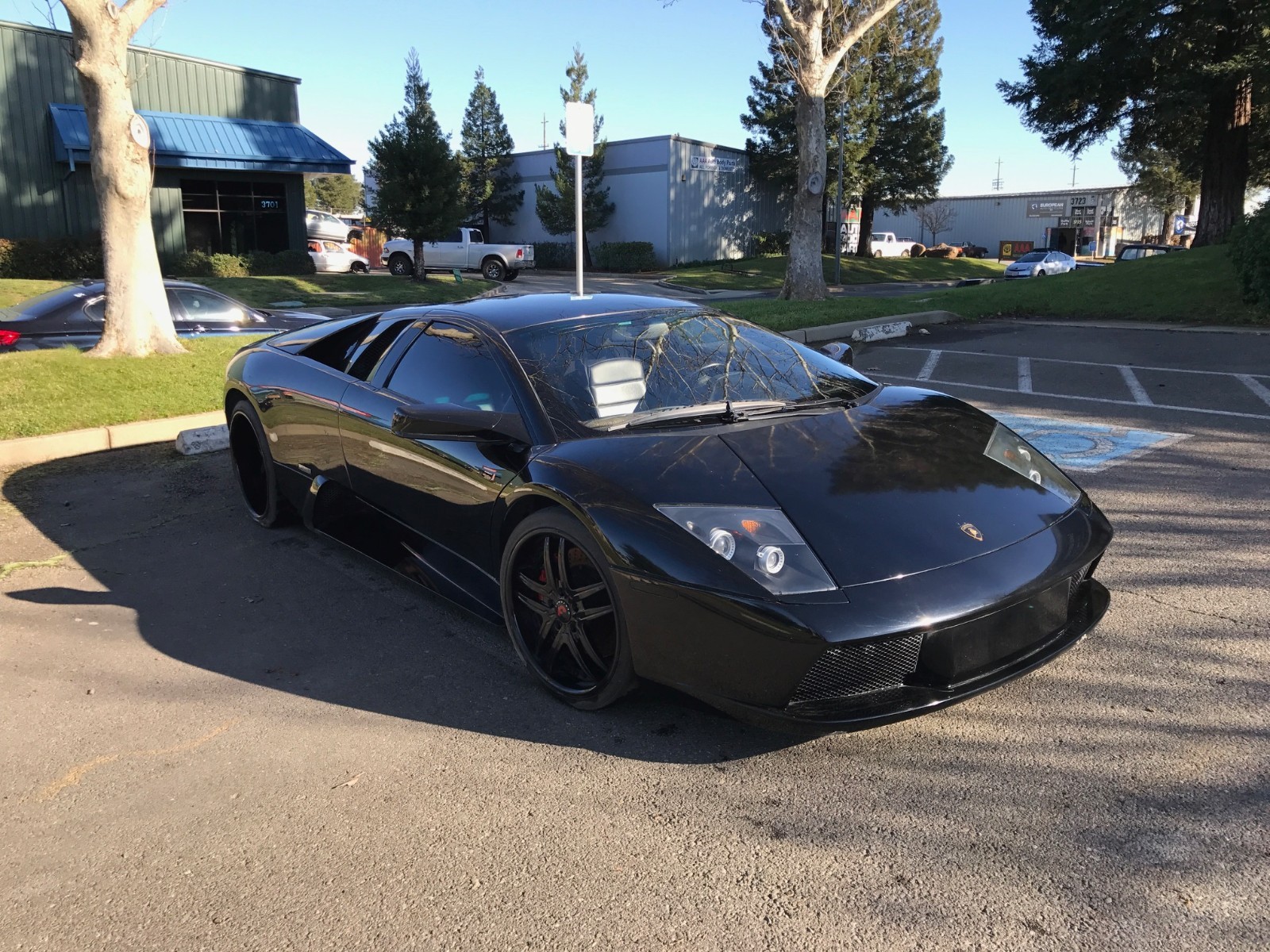 Lamborghini Murcielago, Upper Speedometer Dash Panel, Black, Used, P/N 410858278