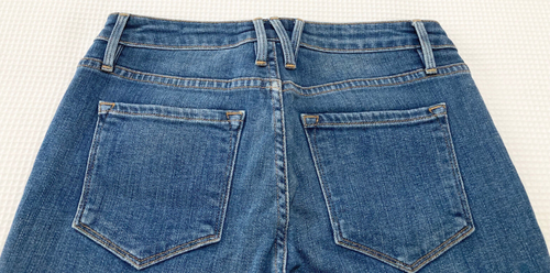 FRAME Inez Skinny Leg Denim Jeans Lucy Blue Low Rise USA 26 - Picture 5 of 12