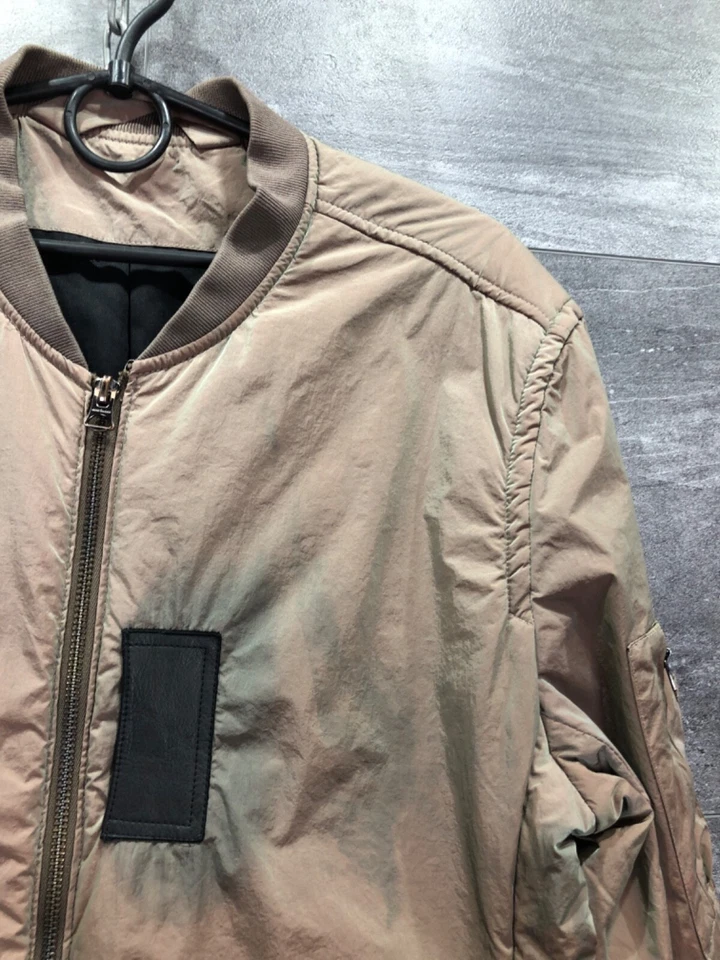 ACNE STUDIOS SILAS MA-1 Nylon JACKET Khaki Size 48 - Image 2 of 4