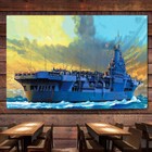 Royal Navy Aircraft Carrier Victorious Print Poster Tapestries Military Art Flag