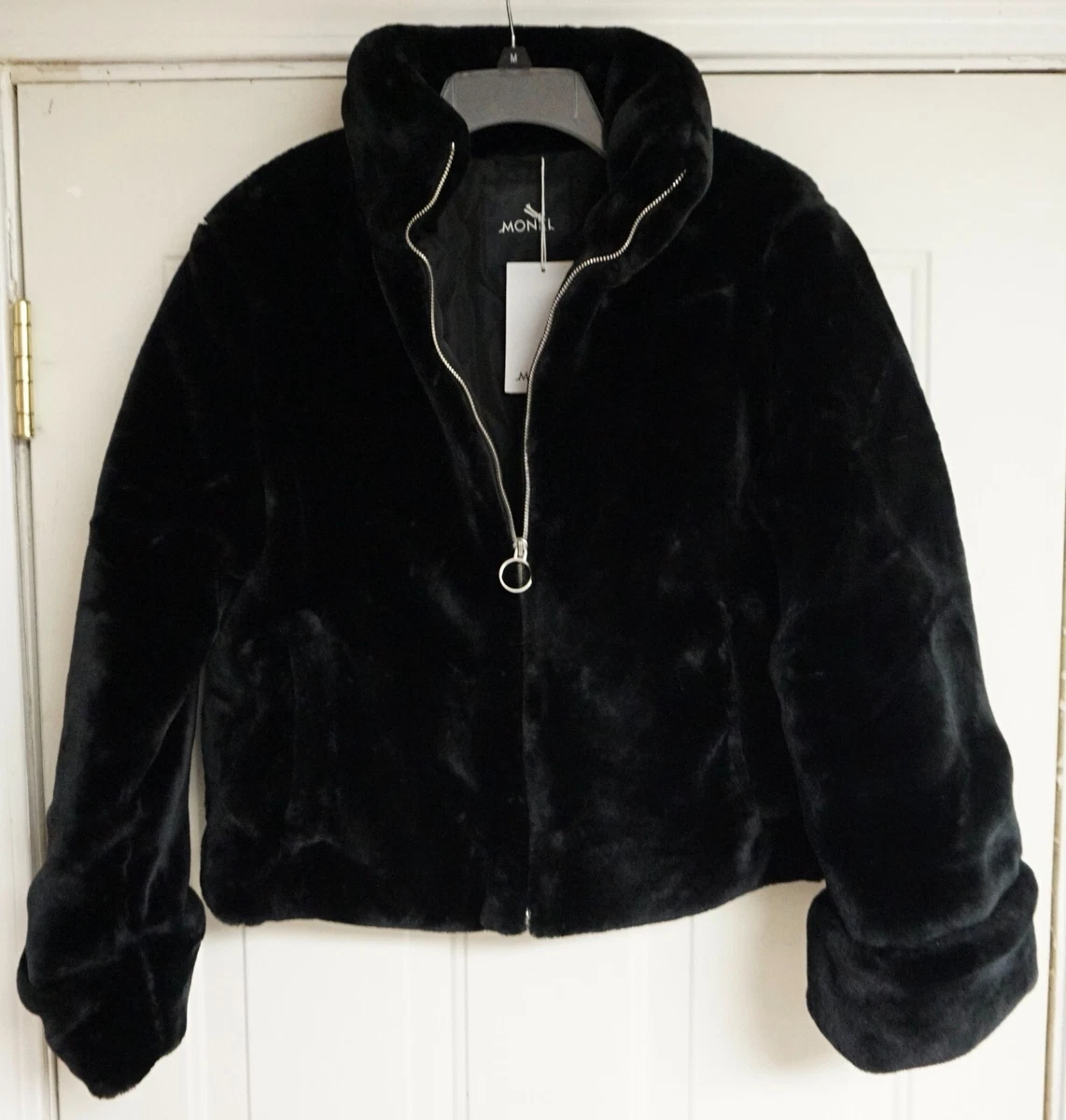 Monki super soft fluffy cheap coat