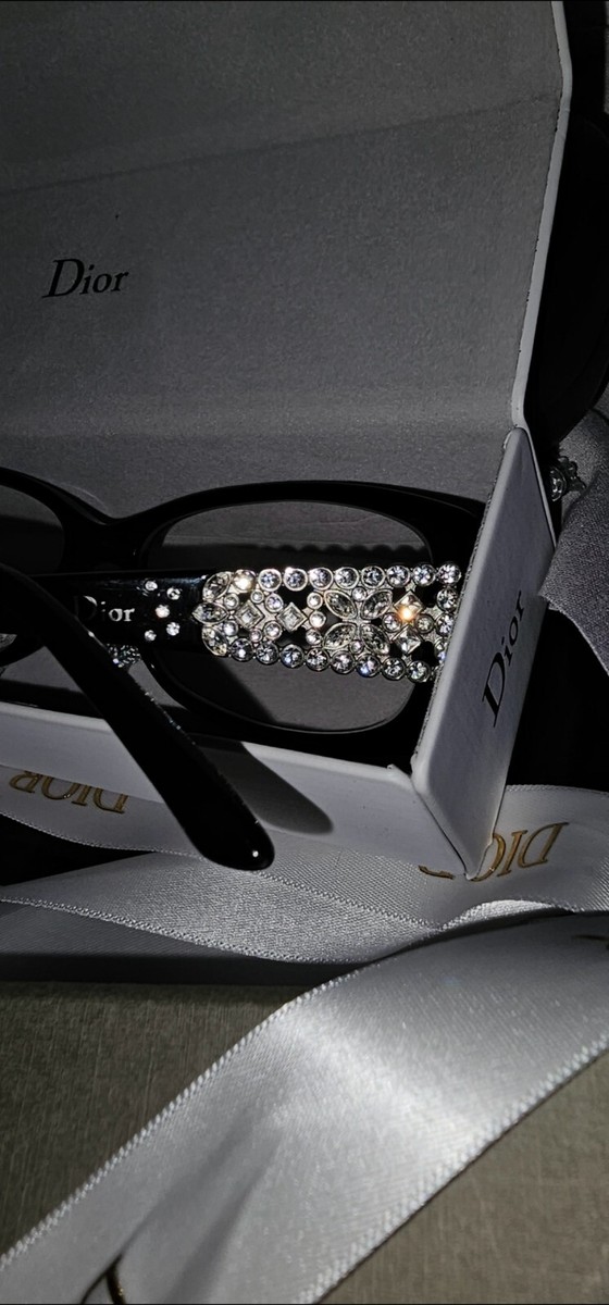 Christian Dior サングラス　ミラー Christan Dior CD3184 Swarvoski Crystal Temples Eyeglasses
