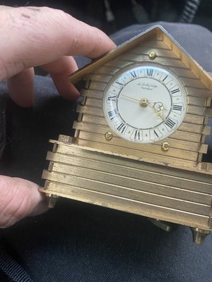 Vintage Le Chalet Suisse Helveco Musical Alarm Clock.