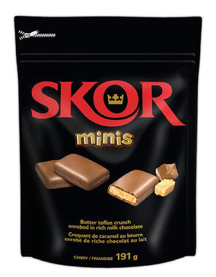 Chocolate Candy Bars with Buttered Toffee, Minis, 191 Gram