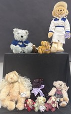 ANNETTE FUNICELLO COLLECTIBLE BEAR Set of 8 in Original Boxes