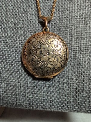 Vintage Gold Filled Locket B.A.B Locket And Chain Signed