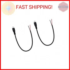 Fancasee 2-Pack RCA Female Plug to Speaker Wire Bare Wire Pigtail Connector Adap
