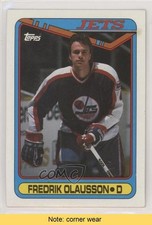 1990-91 Topps Fredrik Olausson #242 READ 0a3