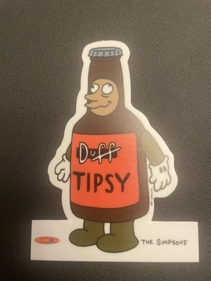 THE SIMPSONS DOWN UNDER TRADING CARD  - THE SEVEN DUFFS CHASE CARD - 7D 2 TIPSY 
