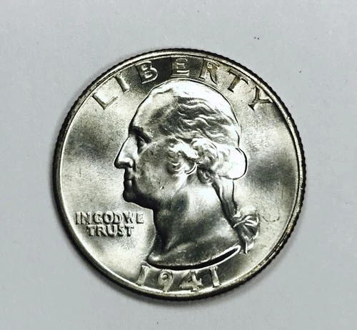 1941 D WASHINGTON QUARTER! GEM BU+++! CONDITION RARITY! MUST SEE! NR #G3580