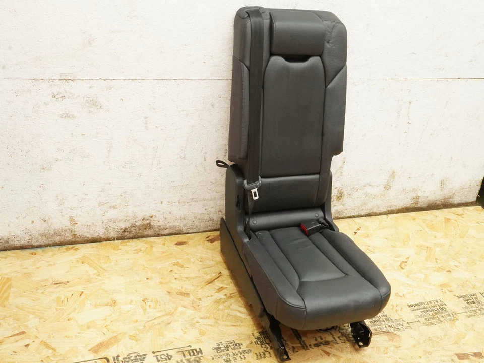 2017 - 2019 Audi Q7 4M Seat Leather 2Nd Row Cushion W Cup Middle Holder Rear Oem Foto 2 de 4
