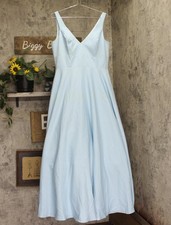 Ieena by Mac Duggal Womens Crepe A-Line Ball Gown Pockets Dress Powder Blue 12
