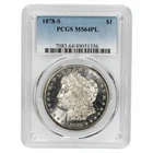 1878S Morgan Silver Dollar $1 PCGS MS 64 PL
