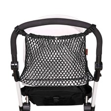Universal Baby Stroller Organizer Polyester Net Mesh Storage Bag with Extra L...