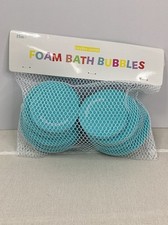 Target Bullseye Teal 12 Count Bath Foam Bubbles  Net Bag