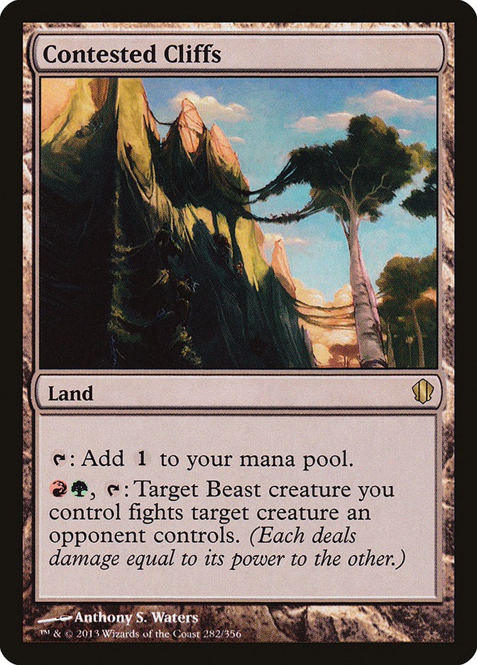MTG Contested Cliffs  - Commander 2013 #282
