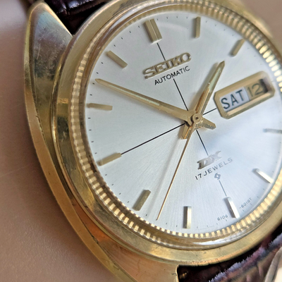 Vintage SEIKO DX 6106-6007 men's automatic watch Crosshair dial