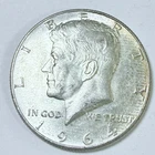 1964 Silver Kennedy Half Dollar - 90% Silver - Circulated Coin  #5522
