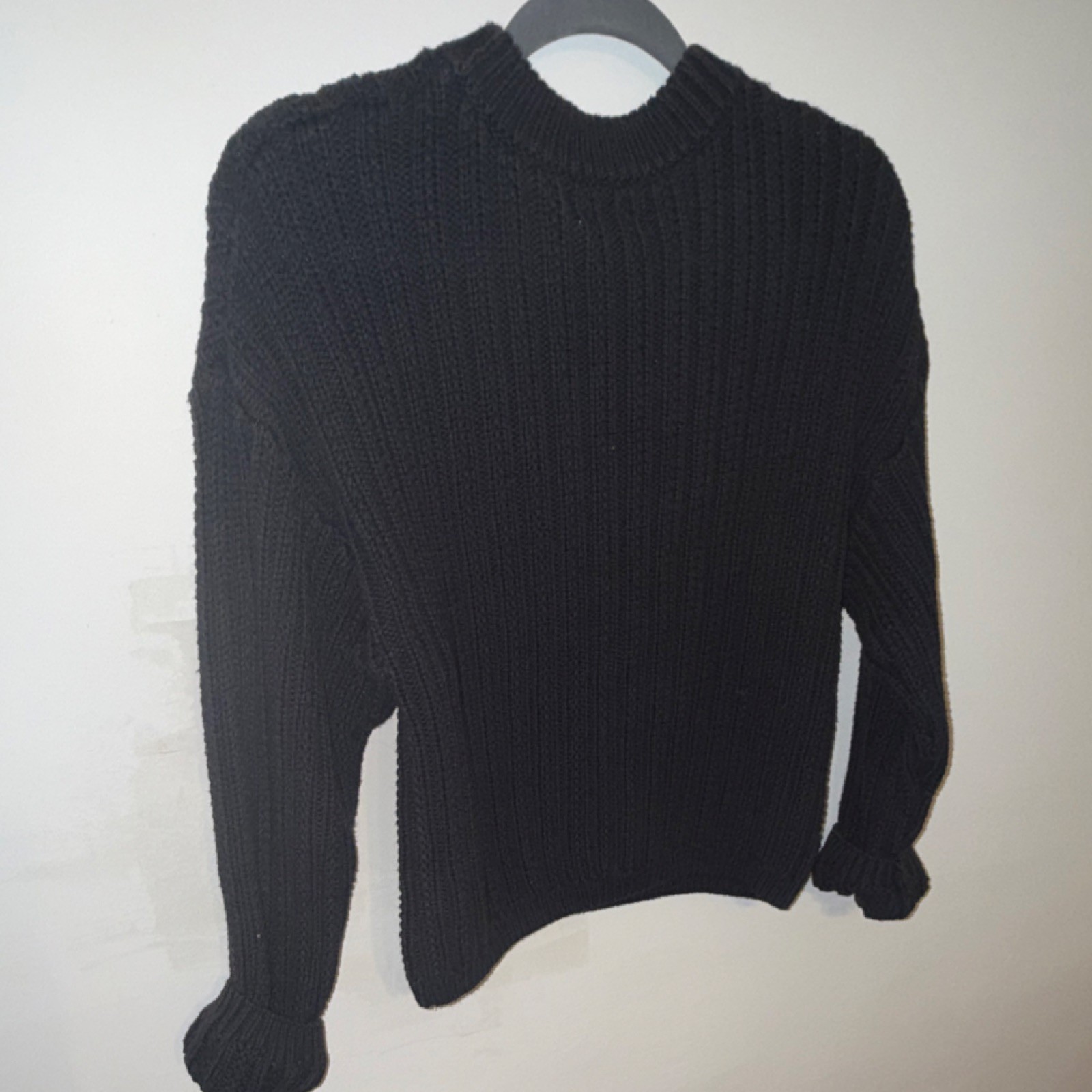 Universal Thread Black Ribbed Knit Pullover Sweat… - image 4
