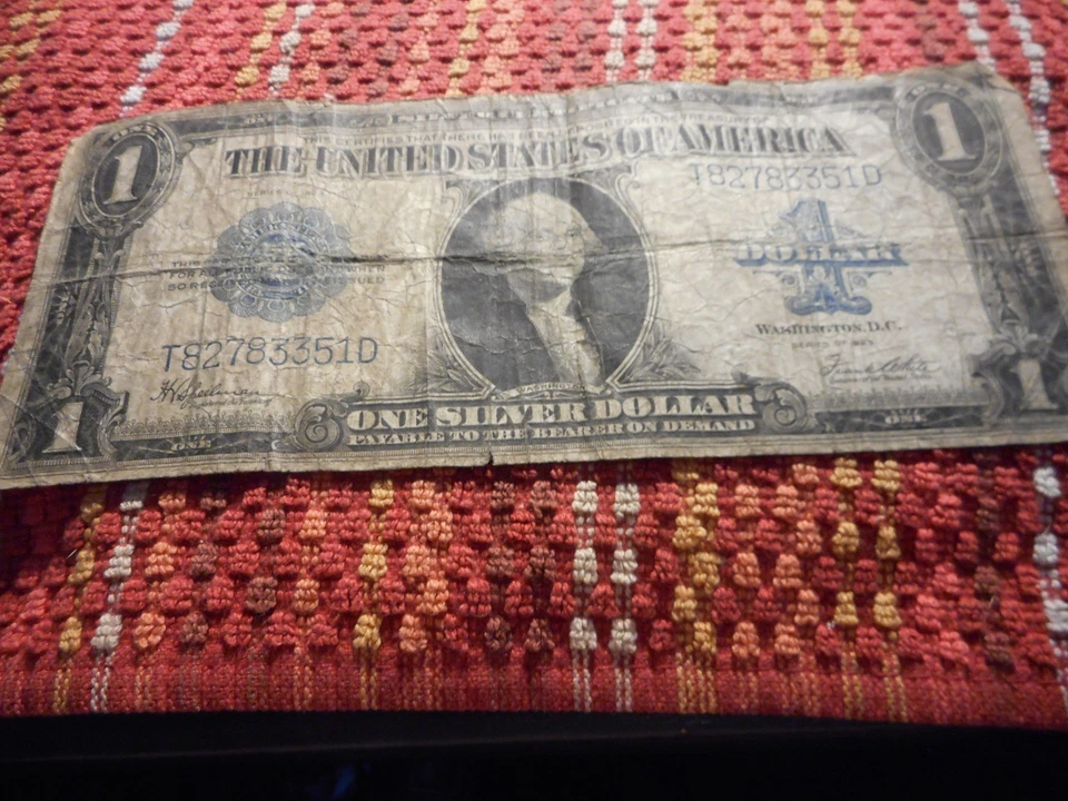 1923 $1 Silver Certificate – “Horse Blanket” Note –  - Image 2 of 4