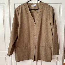 NWT- Alfred Dunner Unlined Jacket- color nutmeg . Size 20