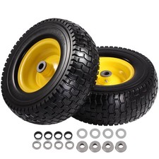 2 Pack 13x5.00-6 Front Tire and Wheel Assembly for Riding Lawn Mower - Tubeless