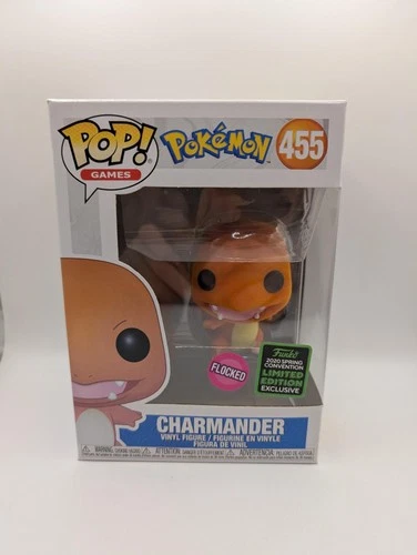 Pokemon Charmander FLOCKED Funko Pop! Vinyl 455 LIMITED EDITION