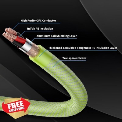 Viborg Audiocrast RCA Cable 2M Dual RCA Male to Male 5N OFC Audio