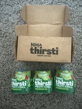 Ninja Thirsti Flavored Water Drops Watermelon Lime Fruiti Chill 3 Pack
