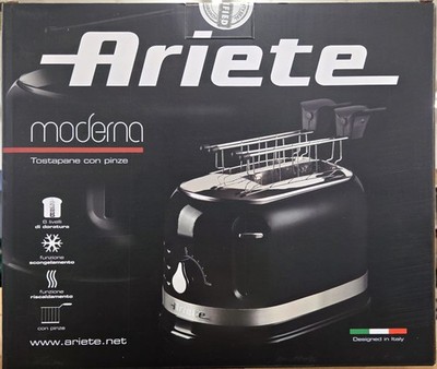 Ariete 149 Toaster Moderna 2 Schlitz schwarz Retro 815 W