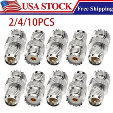 2/4/10Pcs Mini UHF Male to UHF Female SO-239 PL-259 RF Coaxial Adapter Connector
