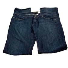 Habitual Womens Dark Wash Denim Jeans 28 Mid-Rise Straight Leg Made In USA Cotto