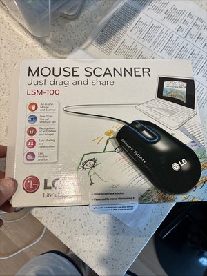 LG Mouse Scanner LSM-100 Windows MAC Just Drag and Share OCR