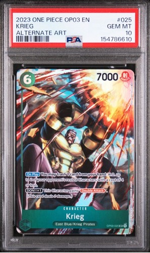 Krieg (Alternate Art) graded PSA 10 for sale on eBay