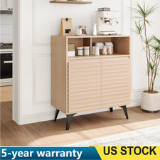 Buffet Cabinet with Storage Farmhouse Sideboard Coffee Bar Cabinet Kitchen Table