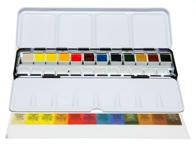DANIEL SMITH / JJC LLC (DS285650107) DANIEL SMITH HALF PAN WATERCOLOR 12 COLOR