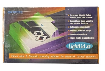 Microtek LightLid 35 Slide 35mm & Filmstrip Scanning Adapter NEW