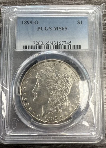 1899 - O $1 Morgan Silver Dollar Coin PCGS MS 65