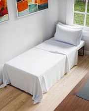 Cot Sheet Set 33  x 75    Easy-Fit Cot Size Mattress Sheets   Ideal for Narro...