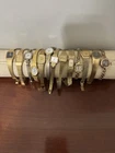 13 Vtg LADIES WATCH LOT Bulova Waltham 10 kt rolled gold Gruen Helbros Seiko +