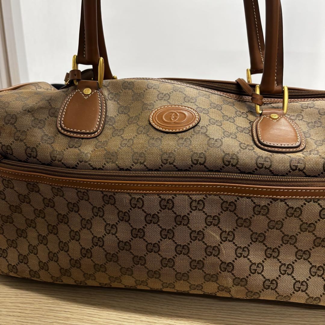 Gucci Gg Canvas Boston Bag Designer Handbag Gg Monogram Classic Tote WomenS