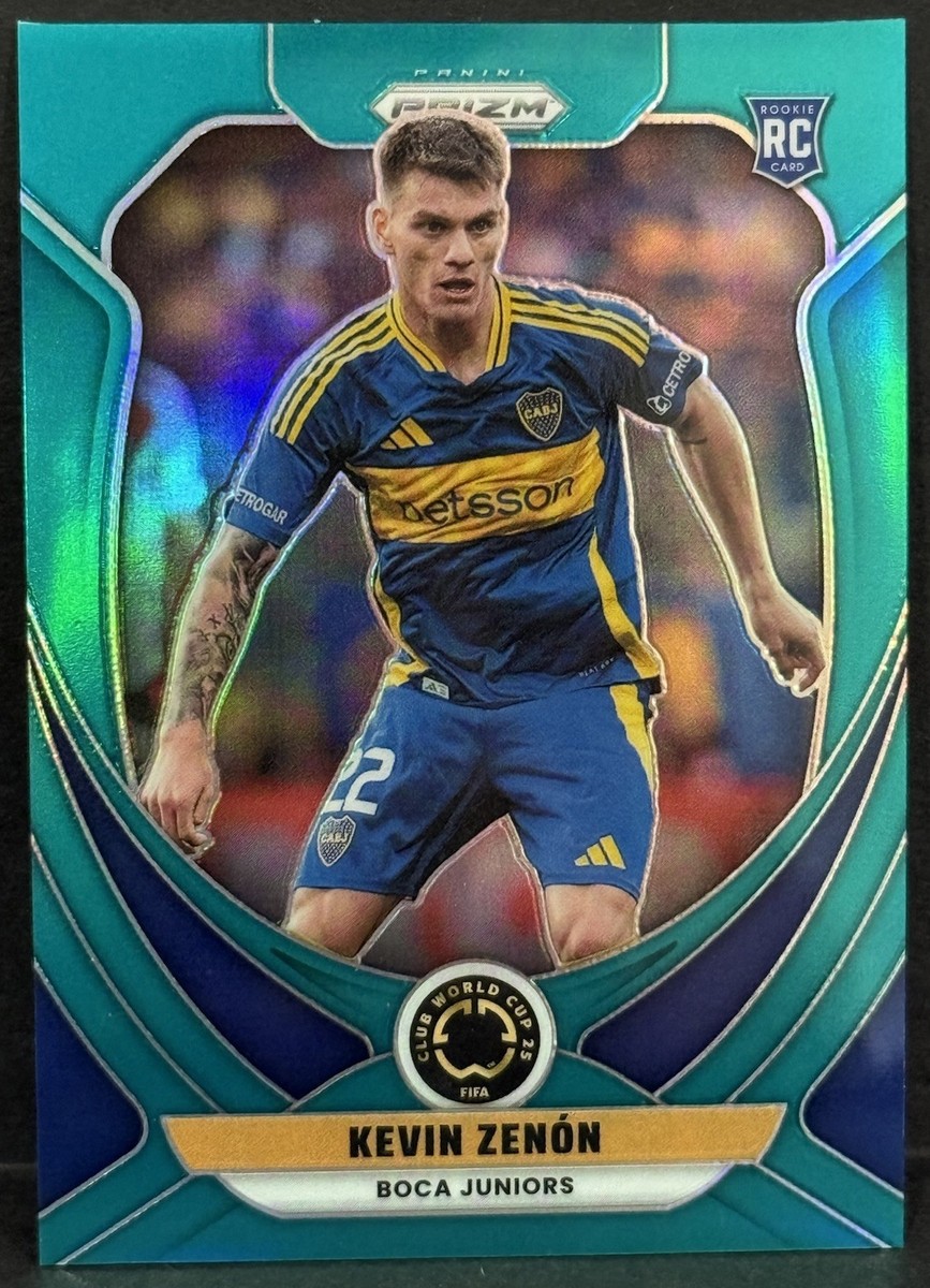 2025 Prizm FIFA Club World Cup Boca Juniors RC Kevin Zenon Teal