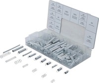 Bgs 8047 Federn-Sortiment | Zug- Und Druckfedern | 200-Tlg.