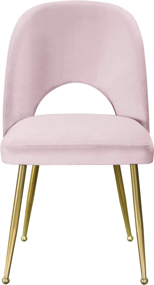 Colección Logan Moderna | Silla de Comedor Contemporánea Tapizada de Terciopelo con B... Foto 3 de 4