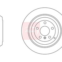 Apec Bremsscheibe Hinten FüR Mercedes R-Klasse W251 V251 2005-2017